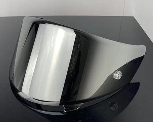 NFRwbgoCU[V[hY KYT NFR NXttFCXwbgp I[goCANZT[ Capacete Original Visor Cascos Para Moto(Silver)