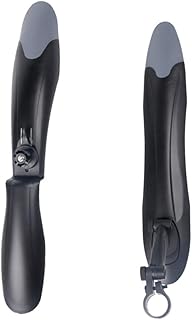 COOLHIYA 1 conjunto de guarda-lamas para bicicleta ajustável para ciclismo para-lamas dianteiro acessórios de bicicleta para crianças bicicletas guarda-lamas para-lamas para bicicleta corrente infantil preta