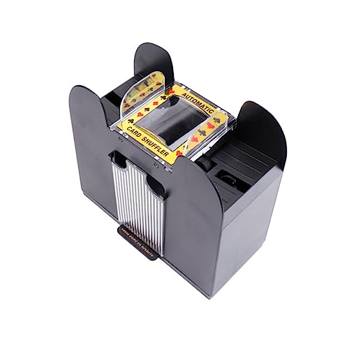 COSMEVIVI Electric Poker Tool Automatic Card Machine for Bridge Poker Size Battery Operated Push Button 6 Decks