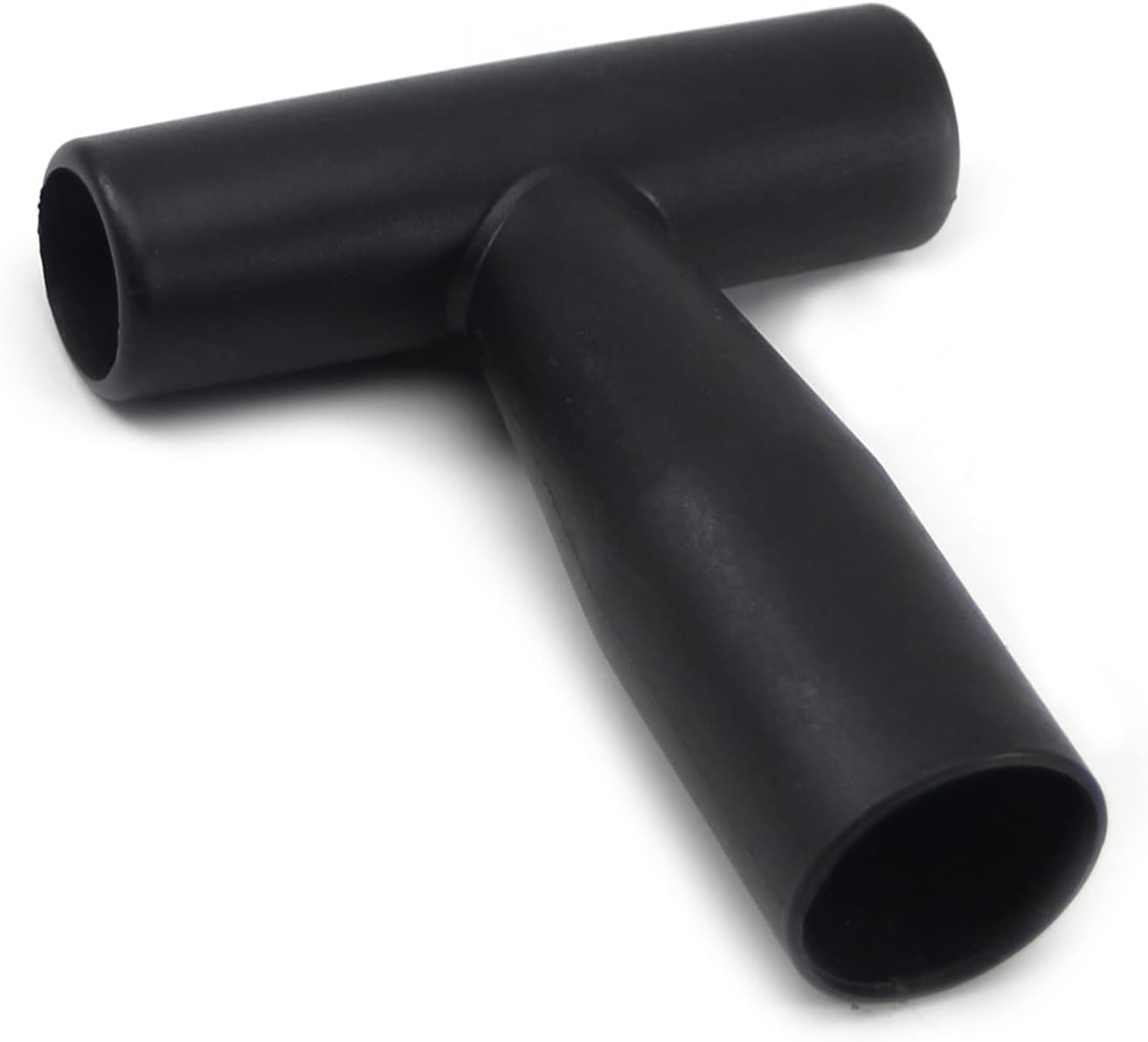 2Pcs PVC Shovel T Grip Handle, 34mm / 1.34" Inner Diameter Spade Snow Shovel Handle Replacement Handle Garden Accessories for Digging Raking Tool Garden Shovel Black
