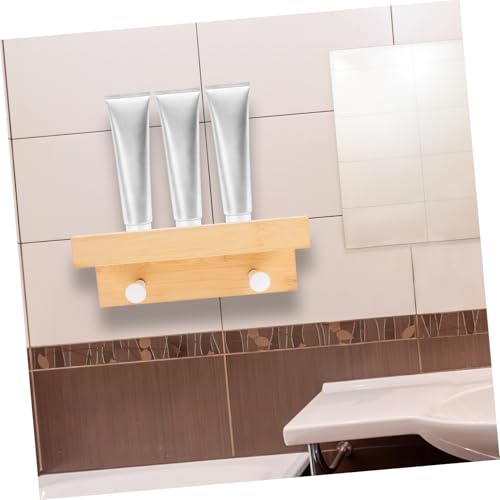 Étagère murale bambou multifonction et robuste pour clés