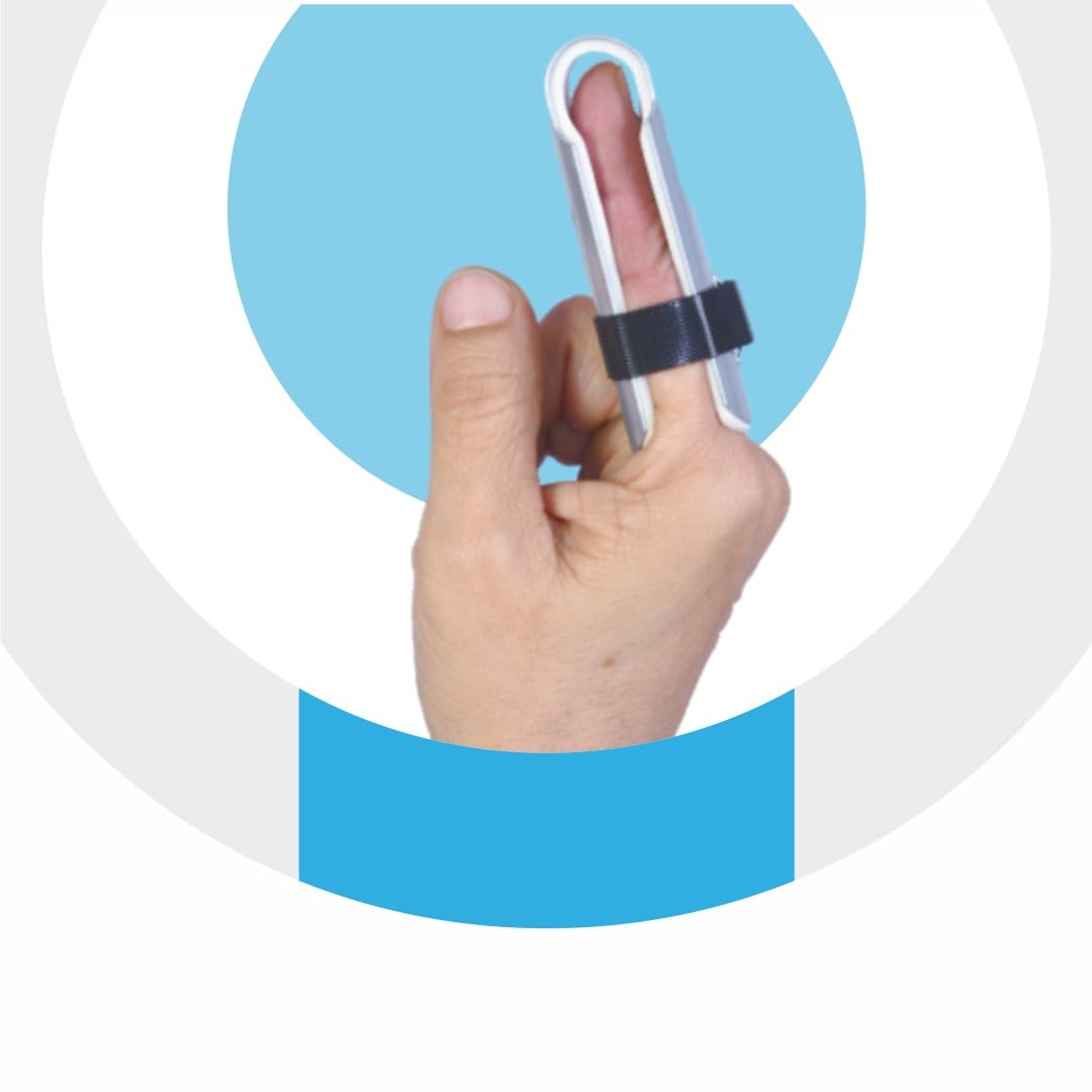 KCARE Finger Cot For Men And Women | Fingure Support Cot(WHITE/SILVER, M)