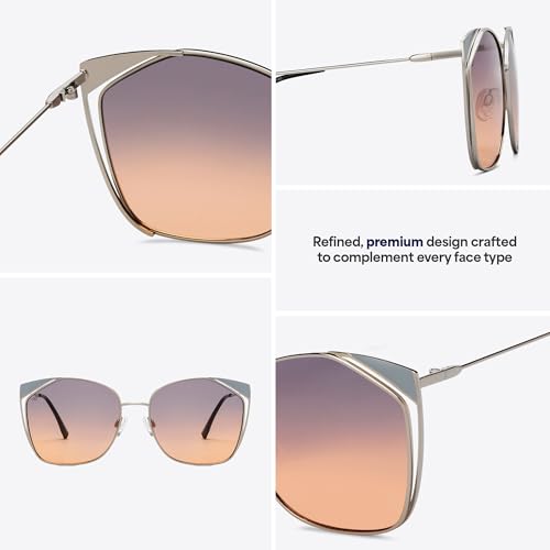 Image of Vincent Chase By Lenskart |Full Rim Cat Eye | Economic Range | Branded and Stylish Sunglasses | 100% UV Protected | Women | VC S15795
