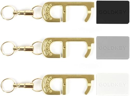 Miniatura 3 de Limitless GoldKey - Herramienta de mano y lápiz capacitivo con estuche y llavero, juego de 3 (negrorojoazul)