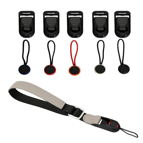 1 Correa de Muñeca para Cámara con 5 Hebillas de Liberación Rápida Correas de Mano para Cámara de Cuerda Correas de Seguridad Ajustables con Anillas en D Correa Camara de Fotos para Fotógrafos Hombres