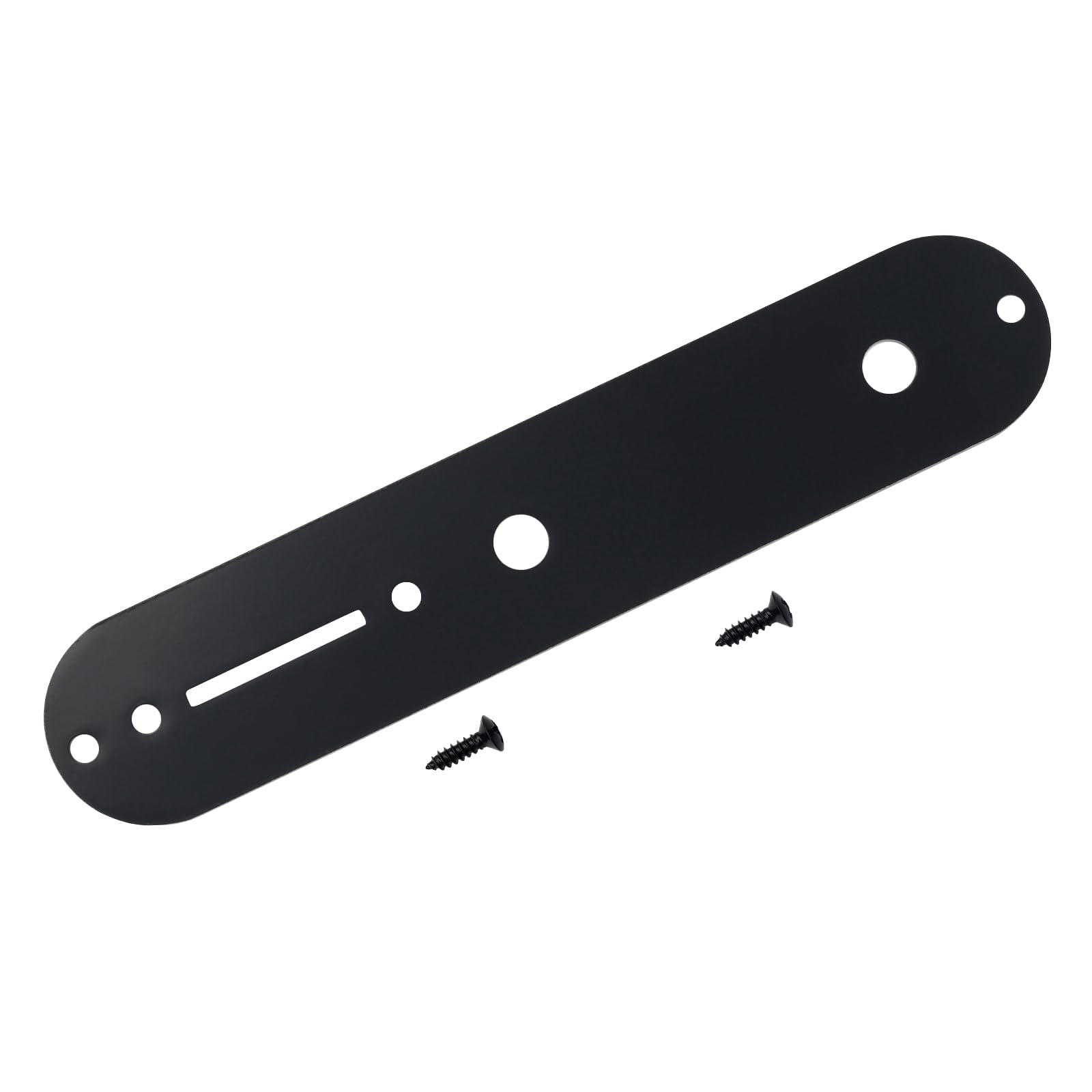 Banworks Guitar Control Plate 7.8mm (5/16") Steel Alloy Switch Control Plate for Squier Tele Electric Guitar JT/KZB-01 Black - Image 3