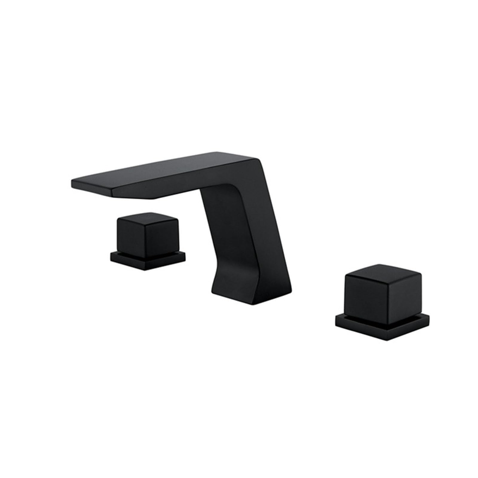 Mitigeur lavabo cascade 3 trous au design haut de gamme pour eau chaude et froide