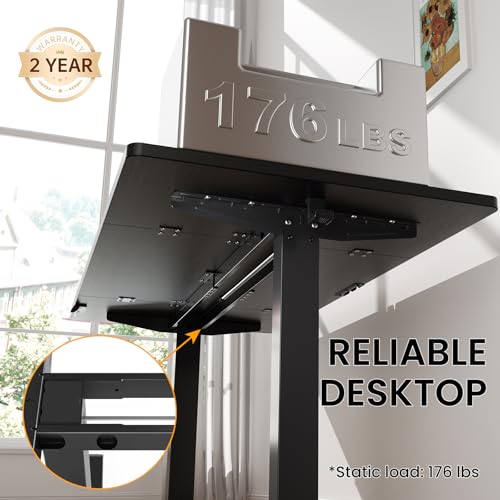 Electric standing desk adjustable