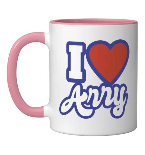 I Love Arry Ceramic Mug, Pink/White
