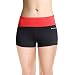 Baleaf Women's Workout Yoga Running Boy Cut Foldover Shorts Inner Pocket Fiery Red Size XL