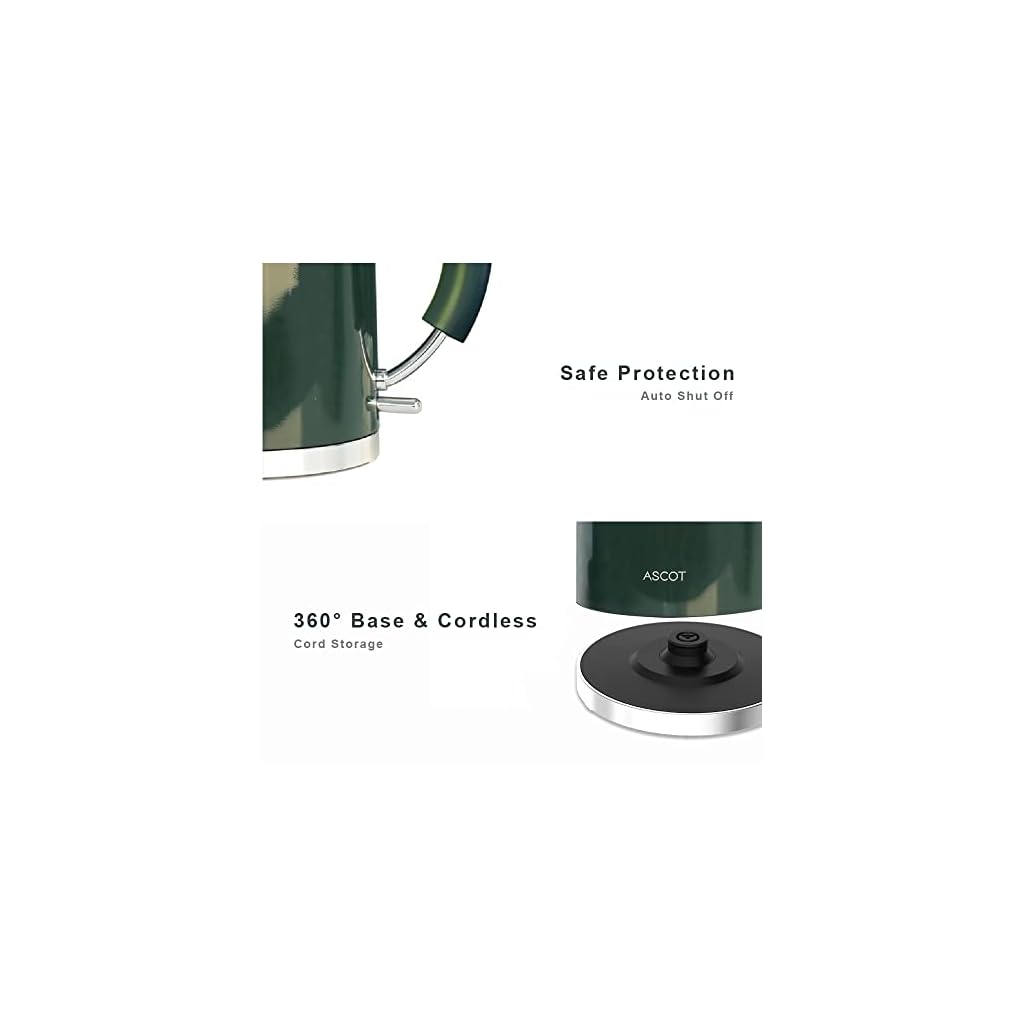 ASCOT Electric Kettle 1.6L Emerald Green