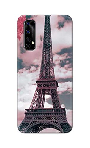 Image of Lovers Famous Place Eiffel Tower in Paris Hard Back Case Cover for Realme Narzo 20 Pro /Realme 7 / Narzo 30 Back Cover -(J5) VNS2227