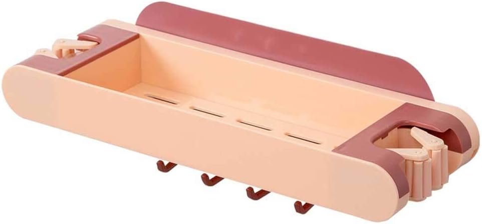 Punching-Free Wall-mounted Bathroom Shelf Mop Clip Toilet Towel Storage Rack Hook