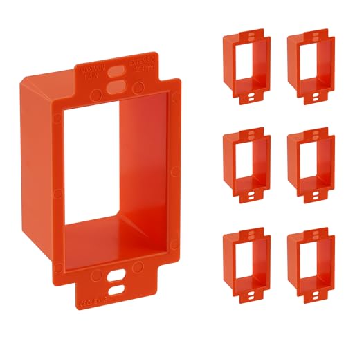 CLOUDY BAY Electrical Outlet Box Extenders, 1 Gang Power Outlet Accessories, Pack of 6