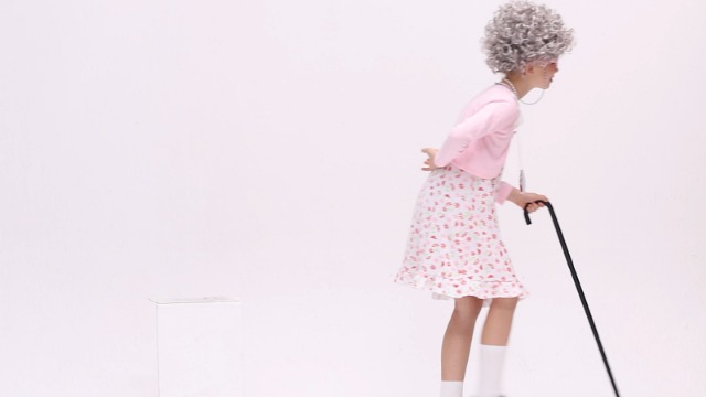 Disfraz de abuela para niñas 5-7 años miniatura 5