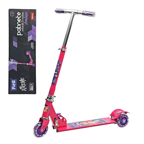 Patinete Infantil com 3 Rodas que Acendem com o Movimento