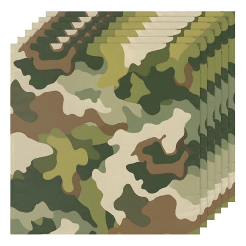 Servilletas de Tela Camuflaje Set 6 50.5x50.5 cm miniatura 1