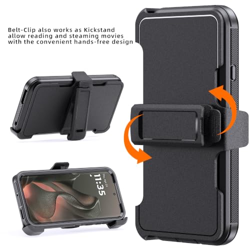 Jackpot Wireless Compatible for Motorola Edge 2026 Case Screen Protector Holster (Stripe) by jackpot wireless - Used condition - Image 7
