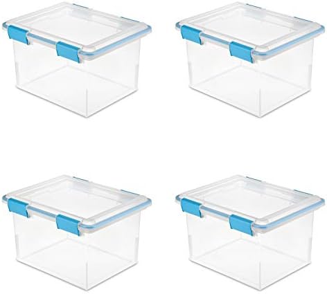 STERILITE 32Qt Clear Gasket Box 19334304 32Qt Clear Gasket Box (Pack of 4)