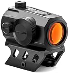 TREYTECH Jackal Pro Red Dot Sight 2MOA Motion Awake Optics IPX7 Waterproof Shockproof Compact Red Dot Scope 10 Brightness with Co-Witness Riser and Low-Profile Mount Rifle Scope for 20mm Rail Mount