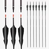 Die gut verarbeiteten und soliden Präzisions-Jagdpfeile aus Kohlefaser eignen sich perfekt für das Schießtraining von Jugendlichen und die Jagd durch Erwachsene.