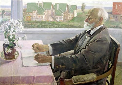 Retratos sobre lienzo Ivan Petrovich Pavlov en Koltushy decoración cuadro Nesterov 60x90cm