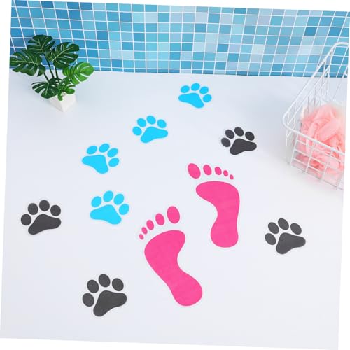 Calcomanías de perro para baño PRETYZOOM de vinilo extraíble infantil pack de 12 piezas 6