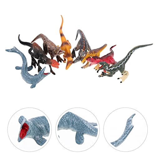 ibasenice 8Pcs Mini Dinossauros Estatuetas Modelo Dinossauro Brinquedos de Dinossauros de Dinossauro