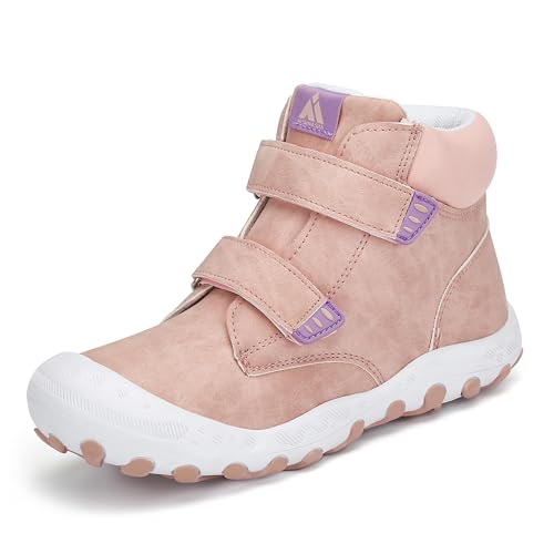 Mishansha Kinder Trekkingschuhe Wanderschuhe Mädchen Jungen, Blassrosa 37