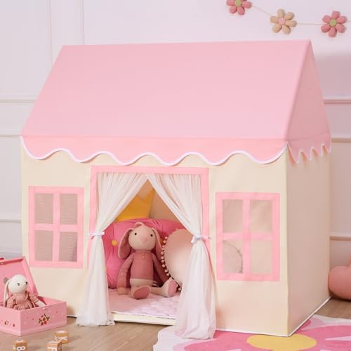 Wilwolfer Kinder Spielzelt mit Matte für Kleinkinder: Prinzessinnen Spielhaus für Mädchen & Jungen - Großes Zelt für Indoor & Outdoor Aktivitäten Wilwolfer Kinder Spielzelt mit Matte für Kleinkinder: Prinzessinnen Spielhaus für Mädchen & Jungen - Großes Zelt für Indoor & Outdoor Aktivitäten