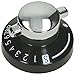 SPARES2GO Przełącznik pokrętła sterowania piekarnikiem kompatybilny z Belling 44445523 081880367 (czarny/chromowany)