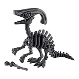 PowerTRC 3D Printed Skeleton Parasaurolophus – Prehistoric Collectible Articulating Dinosaur 3D Figurine Desk Decoration for Teens and Adults, Made in USA