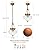 OIYIO Vintage Pendant Light - Bronze Gold Pendant Lights Kitchen Island with Floral Glass, Brass Penant Lighting Fixtures with Adjustable Hanging Chain for Kitchen, Dining Room, Entryway