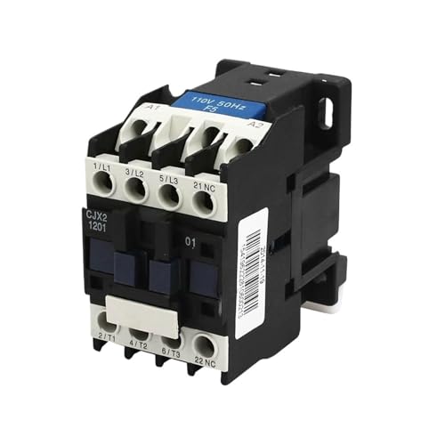 Contacteur tripolaire CJX2-1201 12A AC 220V pour moteur