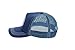 BRISA VW Collection - Volkswagen Trucker Mesh Cap Hat Headwear with T1 Bus Design One Size (Vintage Logo/Blue)