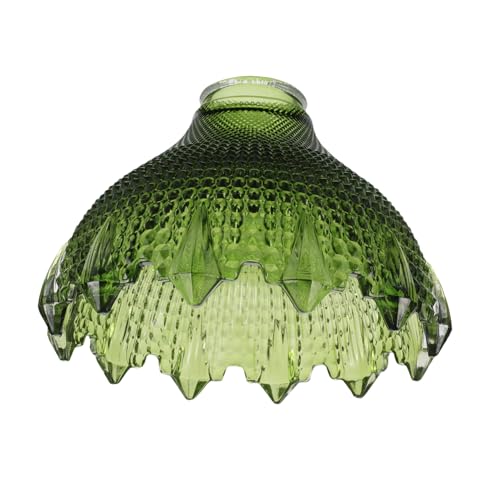 Lámpara colgante retro verde musgo para eliminar reflejos molestos con luz ambiental E27