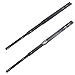 KINJOEK 2 PCS 18 Inch Full Extension Ball Bearing Drawer Slides Heavy Duty Side Mount Cabinet Rails Tool Box, Keyboard Glides Rails Rack, Black