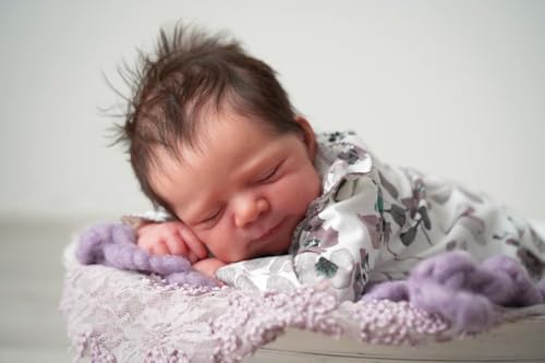 Zero pam Reborn Baby Vollsilikon Lebensecht Mädchen,45 cm Echte Neugeborenen-Baby-Puppen, Die Echt Aussehen,Anatomisch Korrekte Reborn Babys Aus Dem Wirklichen Leben – Bild 4