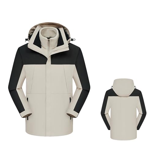 Chaqueta informal femenina con forro polar para actividades exteriores versátil y elegante en todas las estaciones cómoda funcional características ajustables (Grey, XL) #19