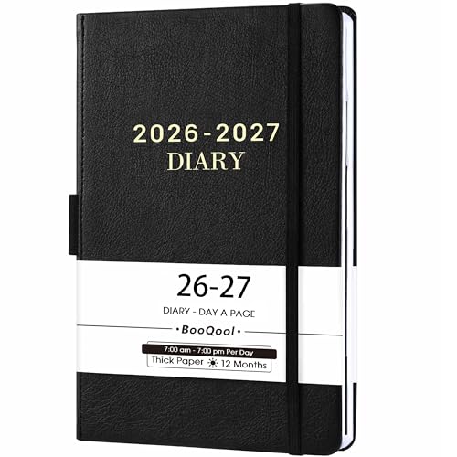 Agenda 2026 para la oficina con diseño A5 azul y organizador de tareas diario