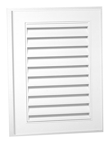 Best Cyber Deals 🔥 Duraflo 626075-00 Small Rectangular Gable Vent, 12 in W X 18 in H, 44 Sq-in, Polypropylene