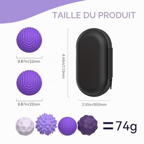 Bambebe 8 Balles Silicone Antistress Magnétiques, Boules de Décompression Sensorielle, Fidget Toys Anti-Stress et Anti-Anxiété pour Adultes et Enfant – vue 2