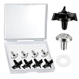 Lxsloet 8PCS Motorcycle Helmet Screws, Motorcycle Helmet Accessories, Helmet Visor Screws with Rubber Washers...