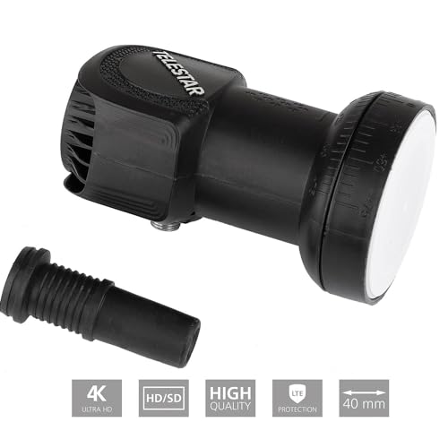 TELESTAR SKYSINGLE HC LNB – LNB Universel pour 1 abonné – Noir – vue 3