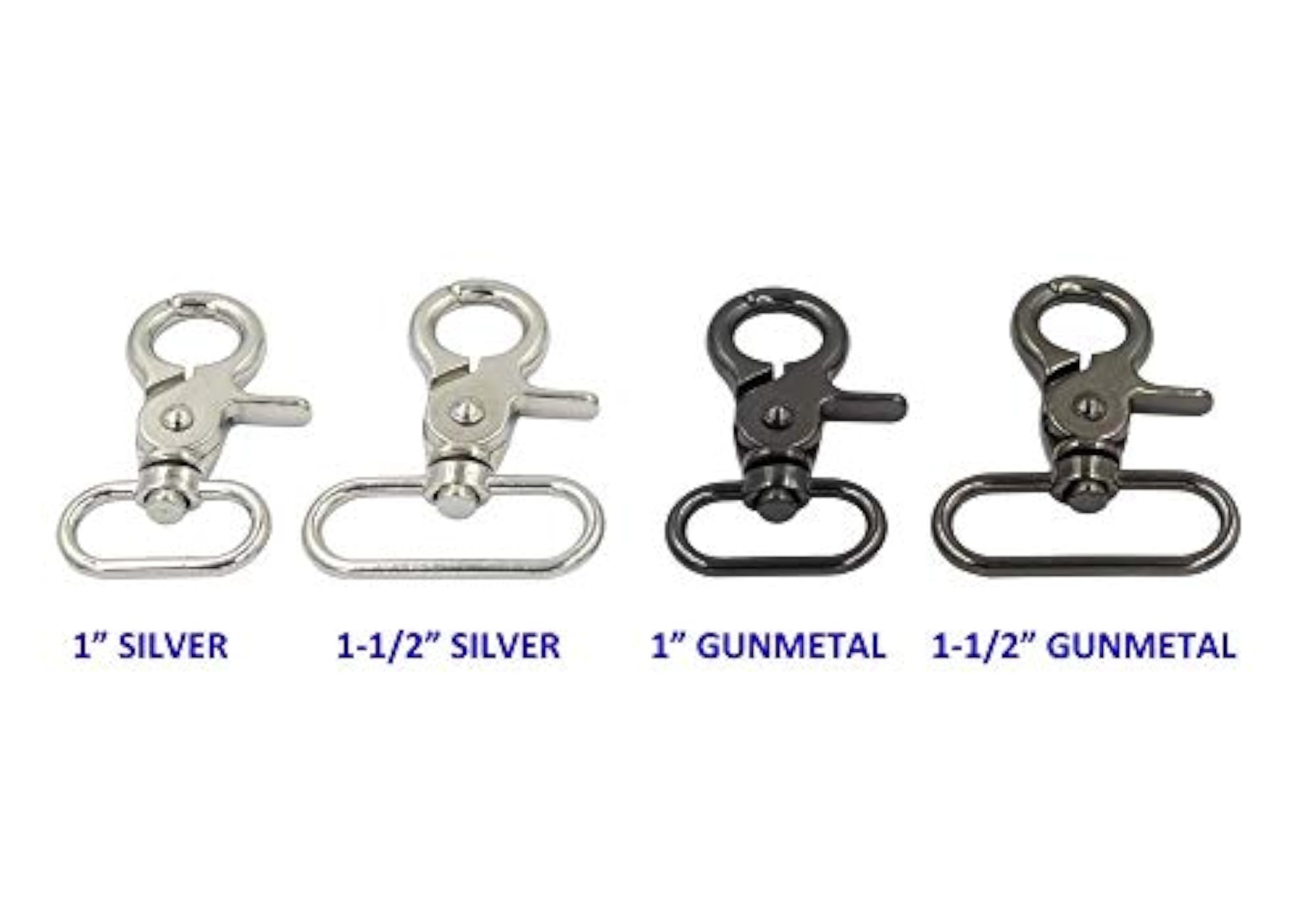 4pcs Lobster Claw Clasps Swivel Lanyards for DIY Crafts