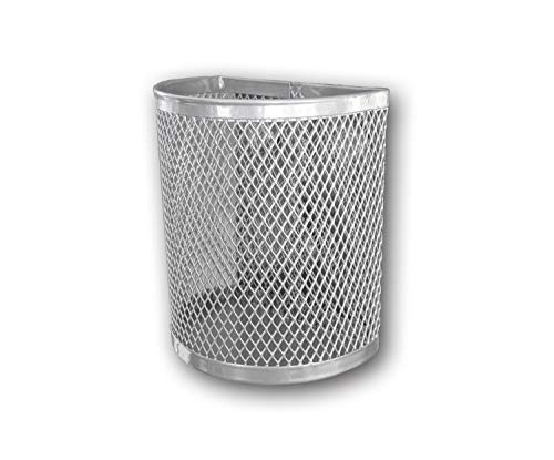 Magnetic Pen Pencil Mesh Metal Basket Holder Container Storage Organizer For Kitchen Refrigerator Fridge Whiteboard Dry Erase File Cabinet Locker (Silver)(Set Of 2) #TOP1