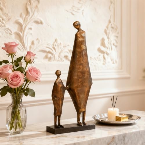 Sculptures abstraites rétro en résine : artisanat d'art pour maison raffinée - 5