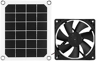 Solarventilator, 10 W, 4,7 Zoll, Solarbetriebene Ventilator-Sets, IP67, Wasserdicht, Solarbetriebener Abluft-Ansaugventilator für Hühnerstall, Gewächshäuser, Tierhäuser, Kleine