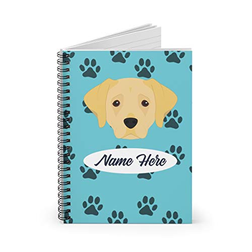 Personalized Labrador Retriever Spiral Notebook - Custom Golden Yellow Dogs Mom Dad Gift Kids Gifts