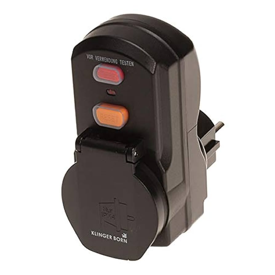 FI-Schutzschalter Stecker 30mA 16A - Personenschutzstecker Für Haushalt & Garten